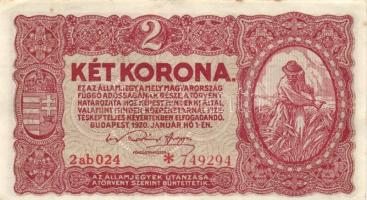 1920. 2K (20x) kétféle típus T:II,II-,III