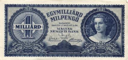 1946. 1.000.000.000MP (10x) T:II(legtöbb),II-,III