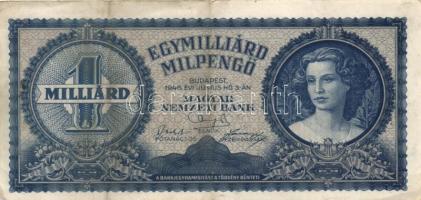 1946. 1.000.000.000MP (10x) T:II(legtöbb),II-,III