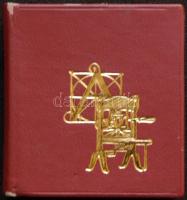 1971 Paul Perret - Gutenbergtől a Klishographig, minikönyv, Ságvári Nyomda, Bp., 25db színes szitanyomattal, sorszámozott példány, csak 300db!