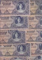 1945. 500P (32x), közte orosz "P" betű helyett magyar "N" betű T:II-,III,III-,IV