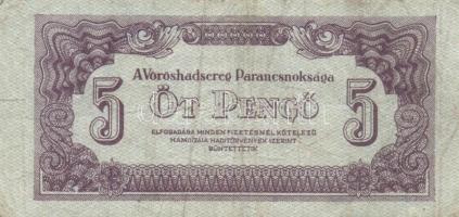 1944. 1P(2x) kétféle - 1000P "Vöröshadsereg Parancsnoksága" teljes sorozata, összesen 9db!...