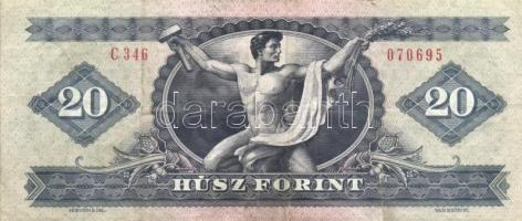 1962. 10Ft (3x) + 1962. (2x) + 1975. 20Ft + 1980. 20Ft (14x), összesen 20db! T:II,III
