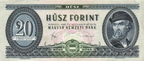 1962. 10Ft (3x) + 1962. (2x) + 1975. 20Ft + 1980. 20Ft (14x), összesen 20db! T:II,III