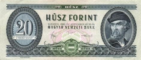 1962. 10Ft (3x) + 1962. (2x) + 1975. 20Ft + 1980. 20Ft (14x), összesen 20db! T:II,III
