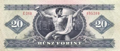1962. 10Ft (3x) + 1962. (2x) + 1975. 20Ft + 1980. 20Ft (14x), összesen 20db! T:II,III