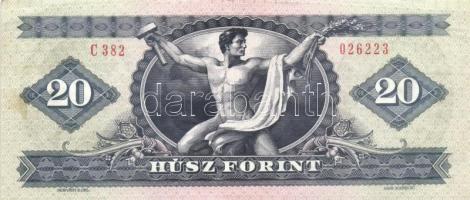 1962. 10Ft (3x) + 1962. (2x) + 1975. 20Ft + 1980. 20Ft (14x), összesen 20db! T:II,III
