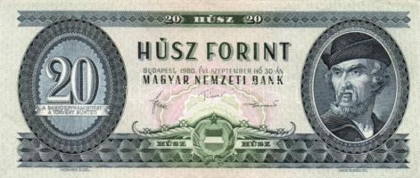 1962. 10Ft (3x) + 1962. (2x) + 1975. 20Ft + 1980. 20Ft (14x), összesen 20db! T:II,III