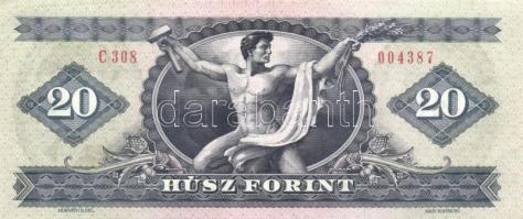 1962. 10Ft (3x) + 1962. (2x) + 1975. 20Ft + 1980. 20Ft (14x), összesen 20db! T:II,III