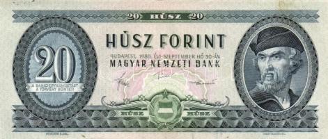 1962. 10Ft (3x) + 1962. (2x) + 1975. 20Ft + 1980. 20Ft (14x), összesen 20db! T:II,III