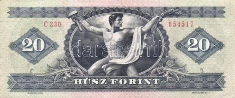 1962. 10Ft (3x) + 1962. (2x) + 1975. 20Ft + 1980. 20Ft (14x), összesen 20db! T:II,III