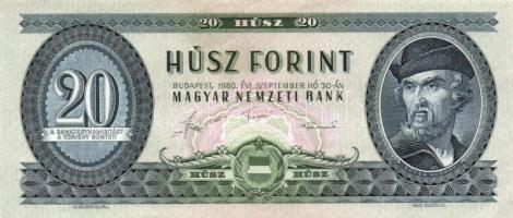 1962. 10Ft (3x) + 1962. (2x) + 1975. 20Ft + 1980. 20Ft (14x), összesen 20db! T:II,III