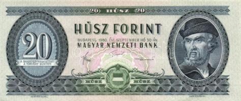 1962. 10Ft (3x) + 1962. (2x) + 1975. 20Ft + 1980. 20Ft (14x), összesen 20db! T:II,III