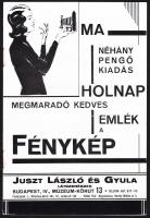 cca 1930 Juszt fényképezőgép katalógus 8p.