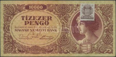 1945. 10.000P bélyeggel + 10.000MP (2x) + 10.000BP T:II
