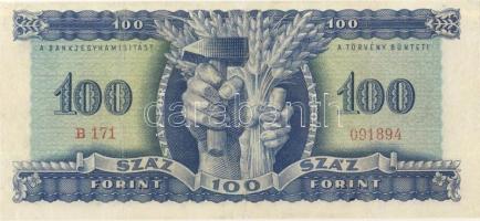 1946. 100Ft vízjeles T:II- restaurált