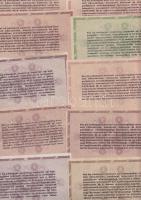 1946. 10.000AP + 50.000AP + 100.000AP (14x) + 500.000AP (8x) fehér papír + 1.000.000AP (8x) kétféle ...