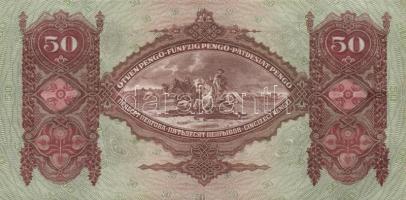 1932. 50P (3x) egymás utáni sorszámmal T:II