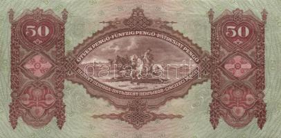 1932. 50P (3x) egymás utáni sorszámmal T:II