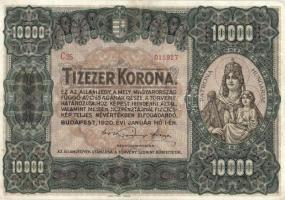 1920. 10.000K T:II- hajtásnál kis beszakadás