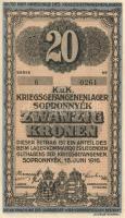Sopronnyék/hadifogolytábor 1916. június 16. 20K T:I