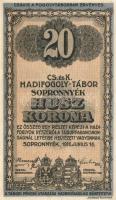 Sopronnyék/hadifogolytábor 1916. június 16. 20K T:I