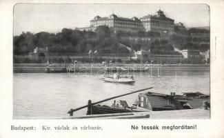 Budapest I. Királyi vár és várbazár (hátoldalon a Schicht-féle szappanok reklámja)