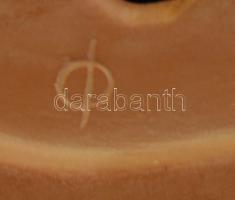 CF. 86` jelzéssel: Mázatlan égetett kerámia akt szobor / Nude statue 25 cm