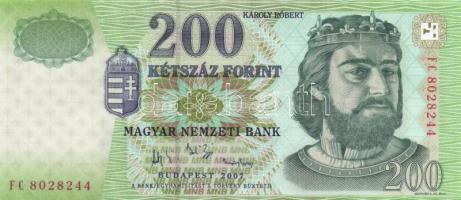2007. 200Ft (3x) "FC" sorozat T:I