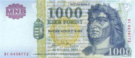 1998-2004. 1000Ft klf évszámokkal T:I