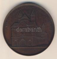 Német Államok / Speyer 1871. Speyeri Katedrális restaurálása Br emlékérem. Szign.: Jacob Wiener (59mm/91g) T:2 German States / Speyer 1871 Restoration of the Cathedral commemorative Br medallion. Sign.: Jacob Wiener (59mm/91g) C:XF