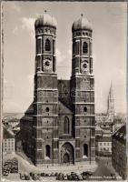 23db NSZK postatiszta városképes modern képeslap (Frankfurt 5, München 4, Köln, Nünberg, Ulm 2-2, Egyéb 8db), közte Ulmi dóm