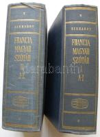 1973 Eckhardt Sándor: Francia-magyar szótár I-II. kötet, Akadémia Kiadó, Bp., kiadói dombornyomott e...