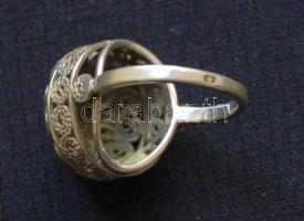 Kézzel készített filigrán art deco ezüst (Ag) gyűrű díszdobozban 5,18gr