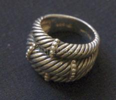 Különleges női ezüst (Ag) gyűrű 10,83gr díszdobozban