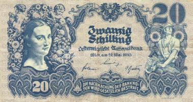 Ausztria 1945. 20Sch T:II