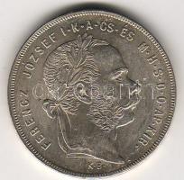 1879. 1Ft (5x) ezüst T:2+,2