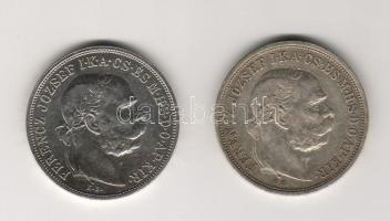 1907,1909 5K 2klf db ezüst T:3,3+ kis p.h