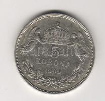 1909 5K ezüst T:3 kis p.h.