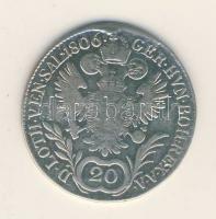 Ausztria/magyar verdejel 1806B 20Kr Ag "II. Ferenc" T:3