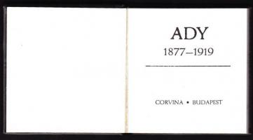Ady: 1877-1919. 1977 Budapest Corvina; illusztrált számozott reprint mini könyv