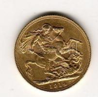Nagybritannia 1914 1Soverein 7,9881gr arany T:2