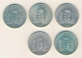 1927. 1P Ag + 1937. 1P Ag (2x) + 1938. 1P Ag (2x) T:2,2-,3