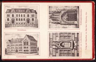 Album von Wittenberg. 1892 leporelló  Senf. Verlag 22 db táblakép, gerinc sérült