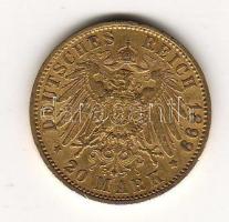 D.Reich 1899. I.Wilhelm 20M 7,965gr arany T:2