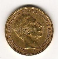 D.Reich 1898. I.Wilhelm 20M 7,965gr arany T:2