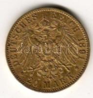 D.Reich 1892. I.Wilhelm 20M 7,965gr arany T:2