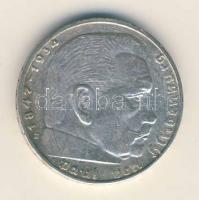 Német 3. Birodalom 1938E 2M Ag "Hindenburg" T:2-
German Third Reich 1938E 2 Marks Ag &quot...