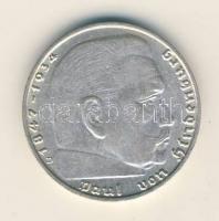 Német 3. Birodalom 1939D 2M Ag "Hindenburg" T:2-
German Third Reich 1939D 2 Marks Ag "...