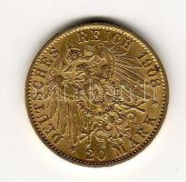 D.Reich 1908. I.Wilhelm 20M 7,965gr arany T:2